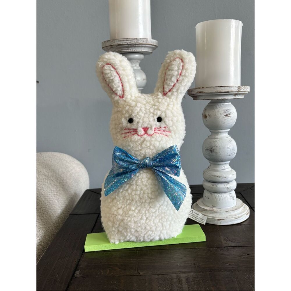 Target Spritz white plush Easter bunny decorations